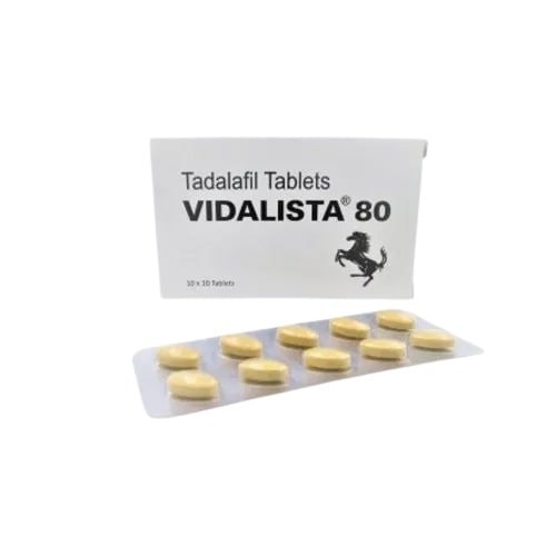Buy Vidalista 80mg Tablet | Tadalafil