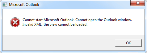 Solutions for the Microsoft Outlook Invalid XML Error"