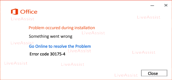 [Fixed] We Ran Into a Problem Error Code 30175-4