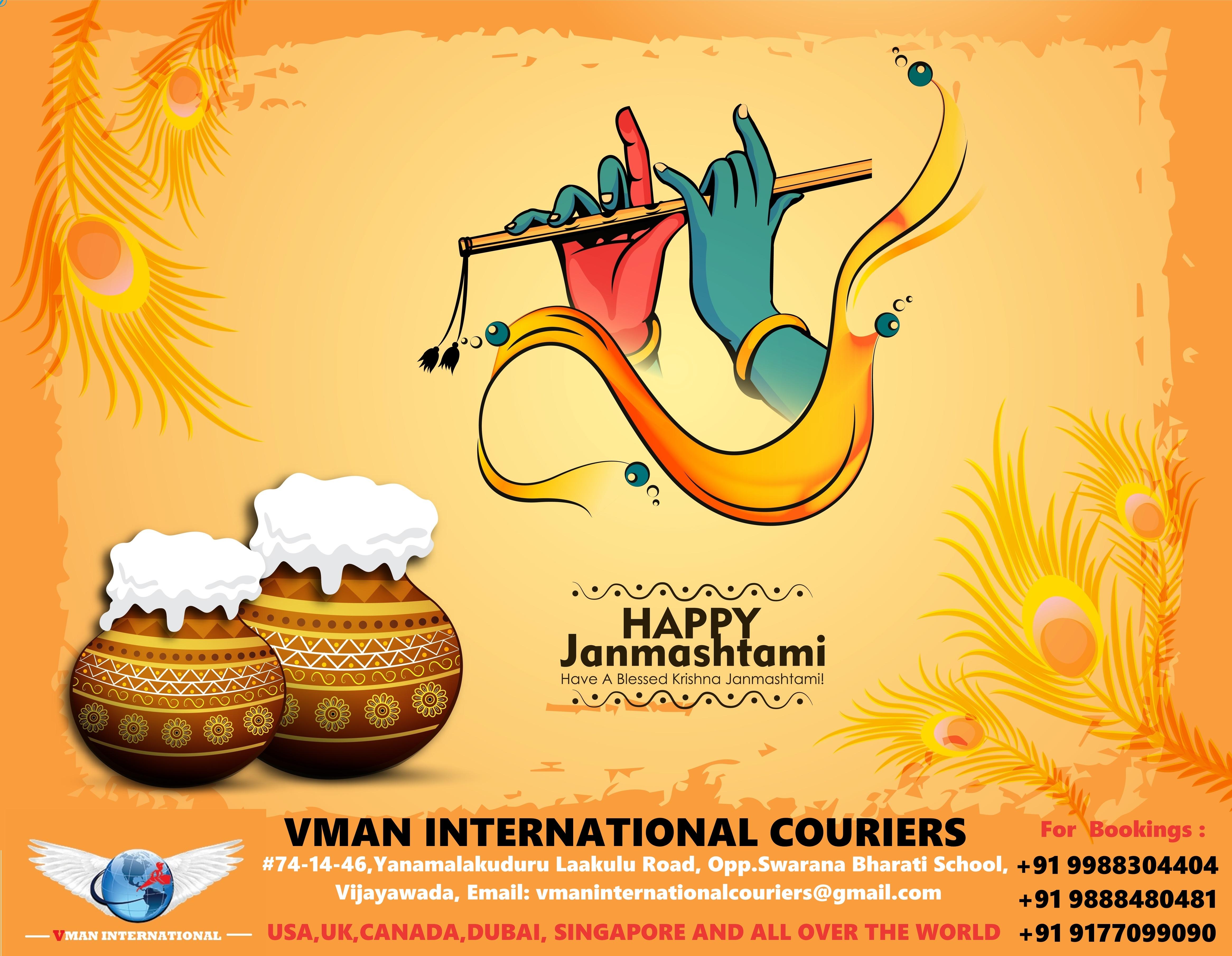 vmaninternationalcouriers - I hope Lord Krishna fills your and your...