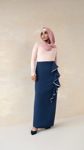 Side Ruffle Skirt | Modest Women's Fashion | Shaheen Salim