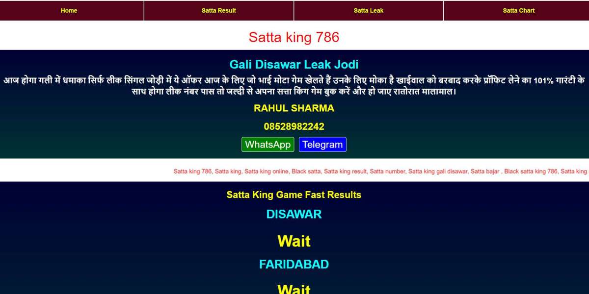 Mistakes You Should Avoid When Bet Money on Satta King 786