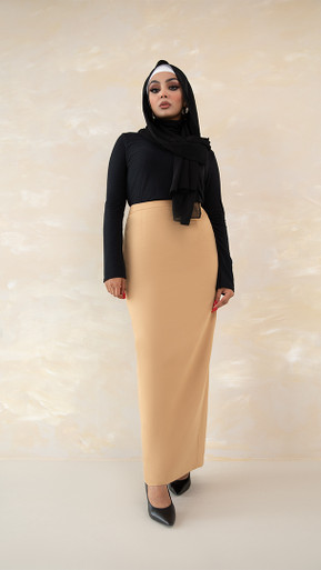 Sand Classic Pencil Skirt