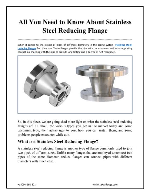 All You Need to Know About Stainless Steel Reducing Flange.pdf