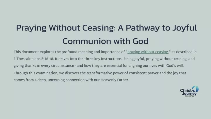 PPT - Exploring Christianity’s Message of Hope and Love PowerPoint Presentation - ID:13431609