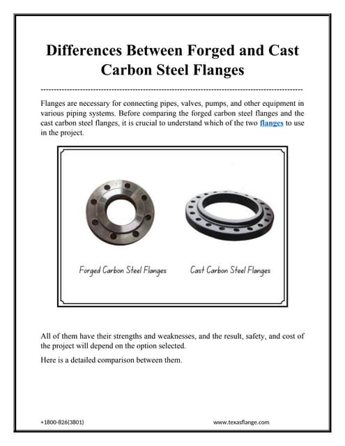 Differences Between Forged and Cast Carbon Steel Flanges.docx