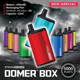 Steam Engine Domer Box 3% 5000 Puffs 10pk