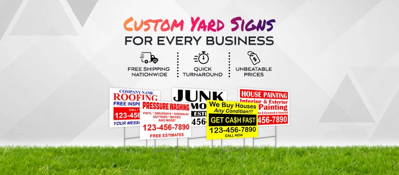 Why Yard Signs Are a Game-Changer for Moving Companies | by Signs Hut | Nov, 2024 | Medium