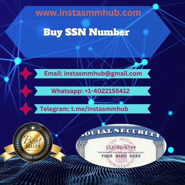 Buy USA SNN Number-real snn for all verification