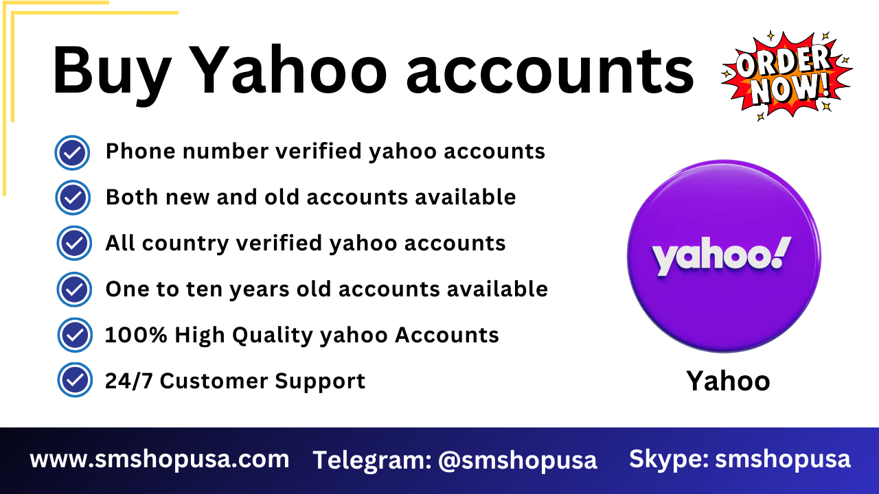 Buy Yahoo Accounts - Get Bulk PVA Email Accounts