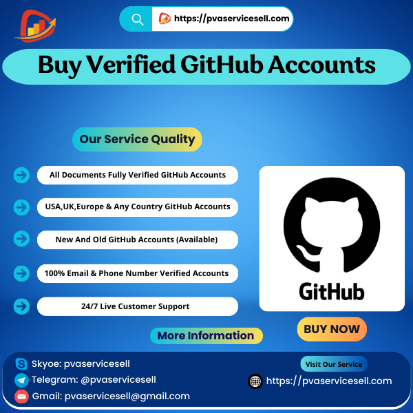 Buy Verified GitHub Accounts - PVA Service Sell