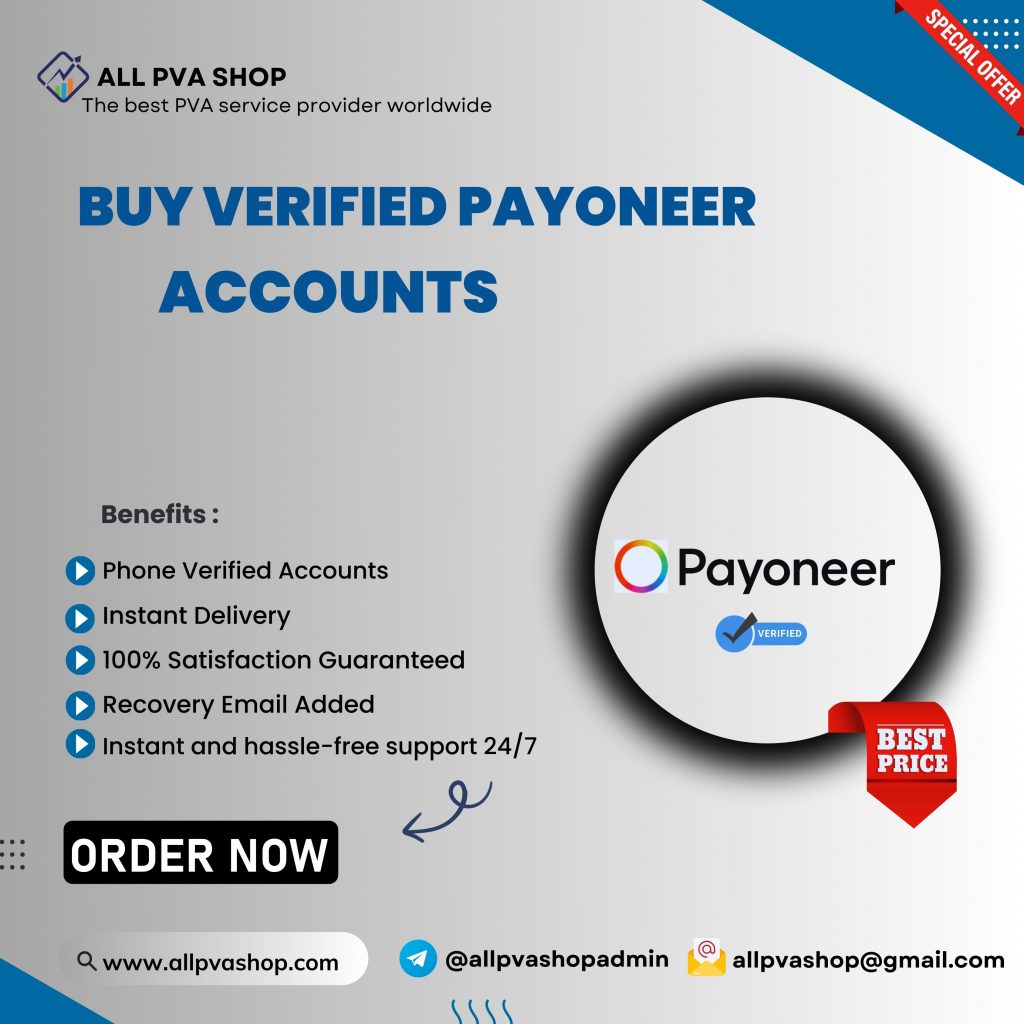 Buy Verified Payoneer- 100% secure & verified accounts