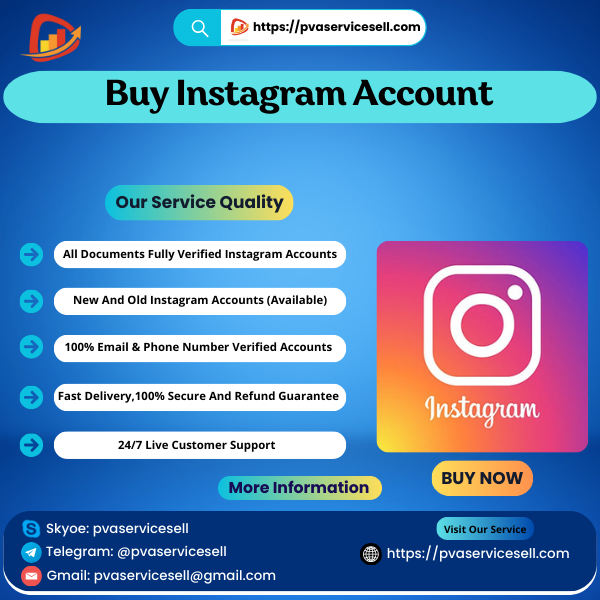 Buy Instagram Account - PVA Service Sell