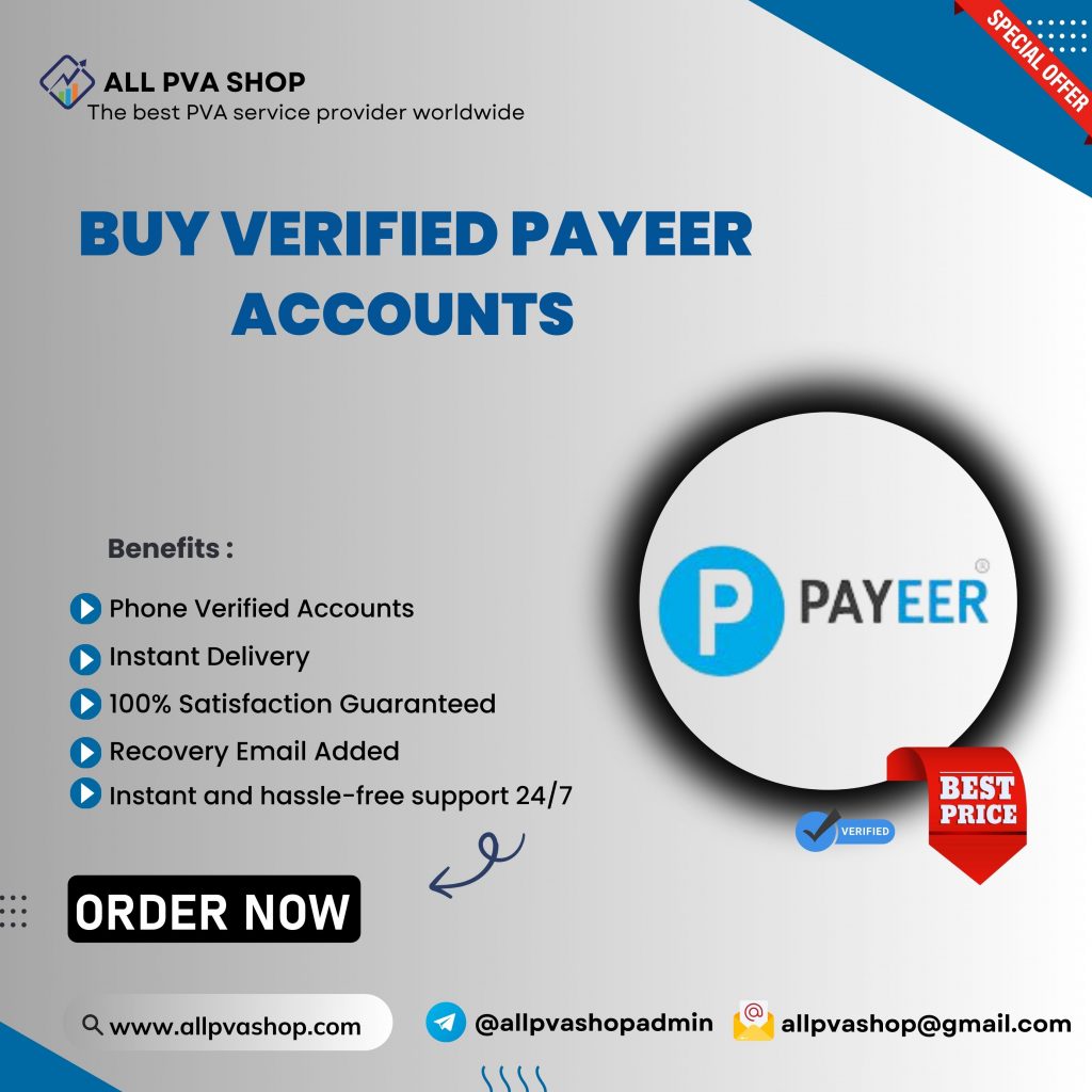 Buy Verified Payeer - 100% Secure Verified Accounts