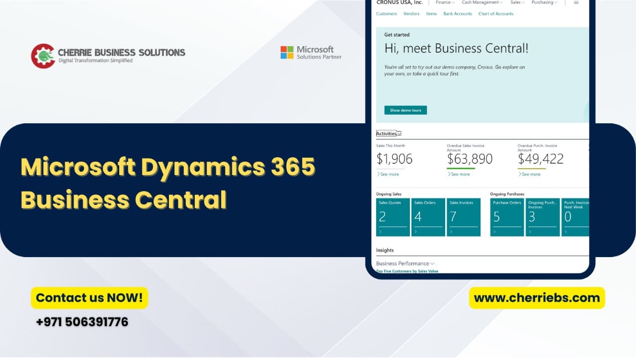 Microsoft Dynamics 365 Business Central Partner in UAE | Cherriebs