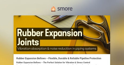 Rubber Expansion Joints | Smore Newsletters