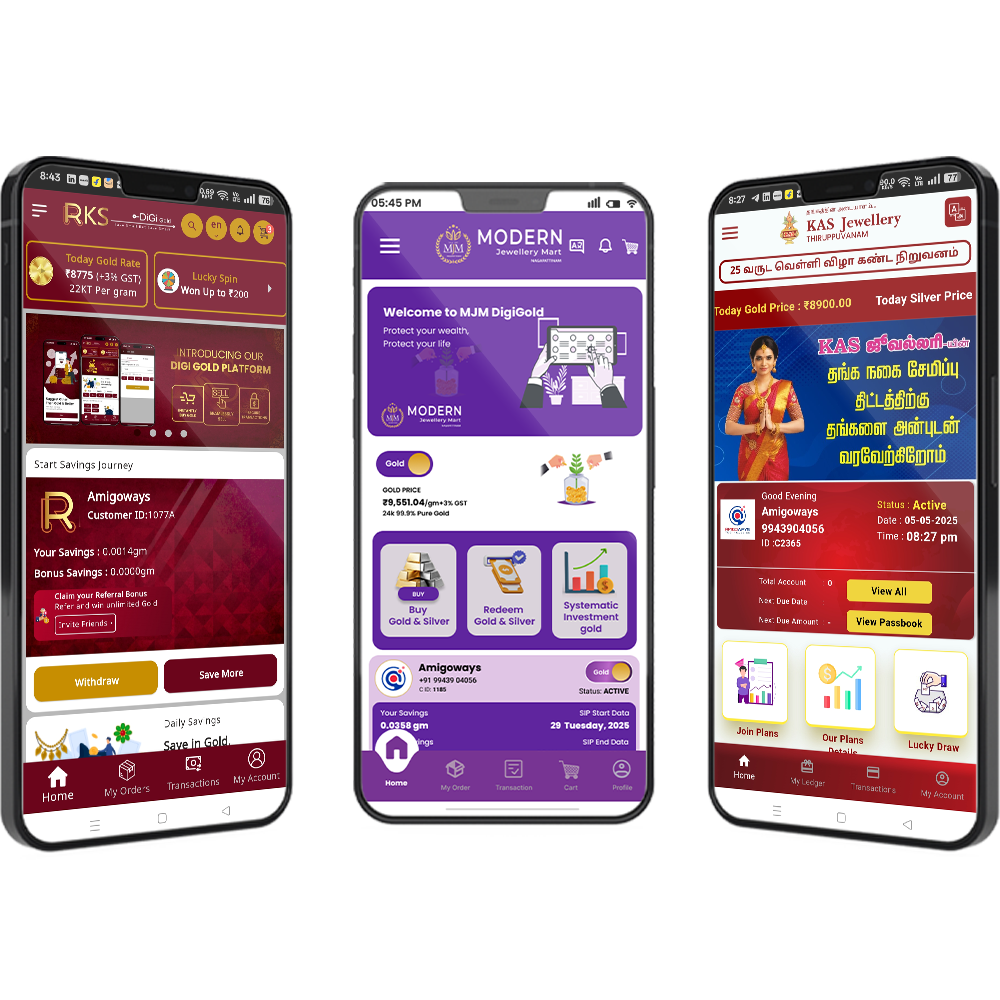 Top Jewellery & Digital Gold App Developers In India | Premier Solutions In Madurai