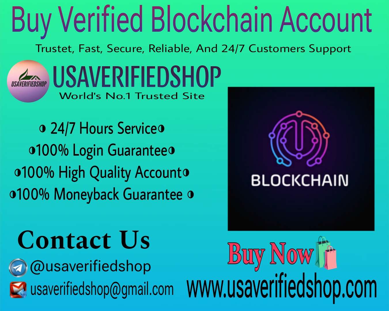 Buy verified Blockchain accounts